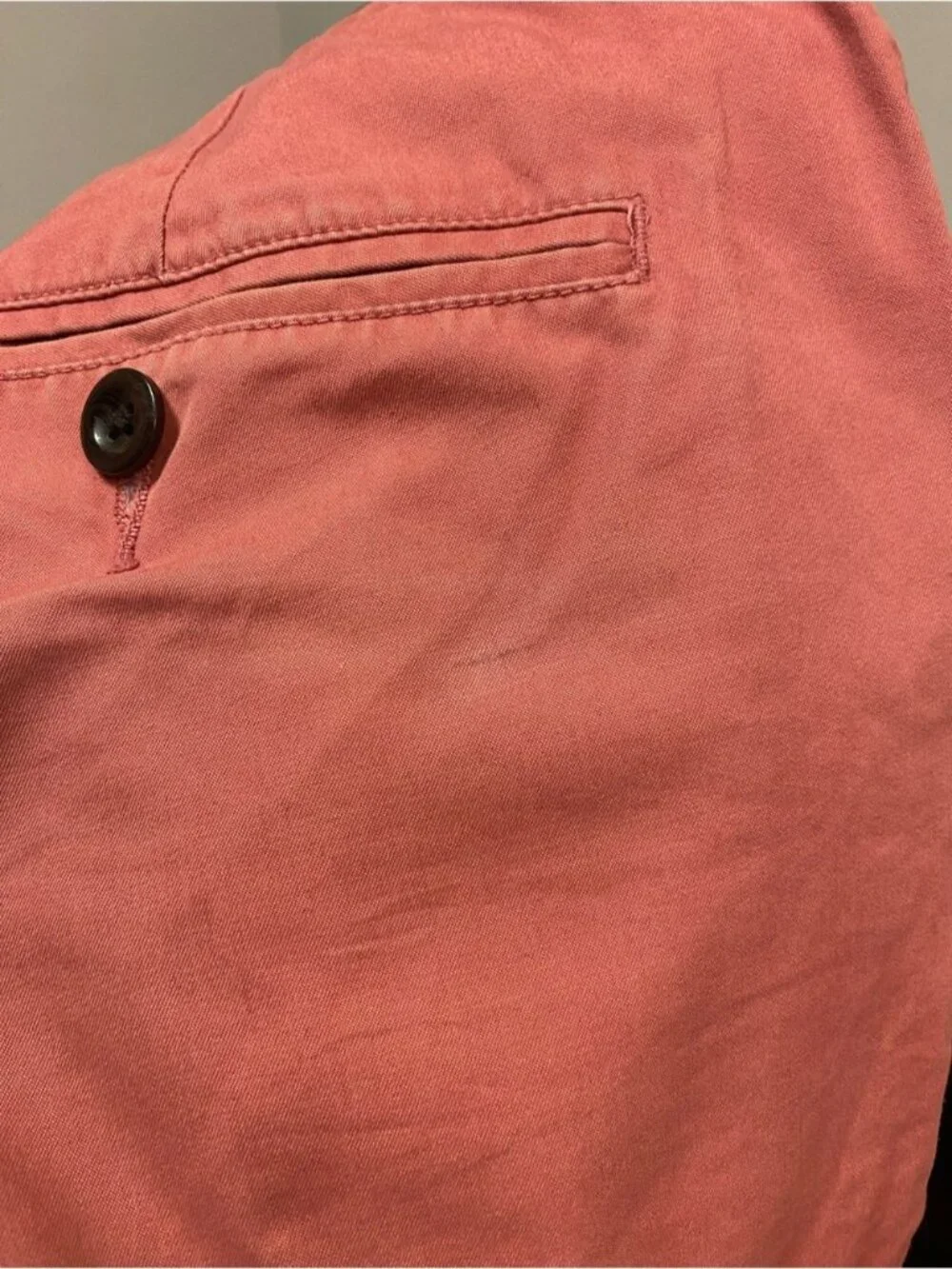 J. Crew Club Men's Coral Classic Casual Wear Flat Front Chino Shorts